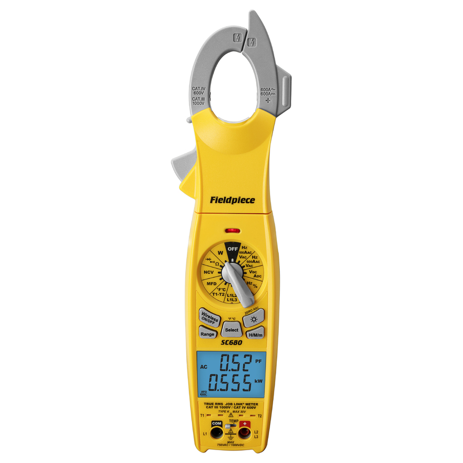 SC680INT : Trms AC/DC Amp Clamp Meter with Power function