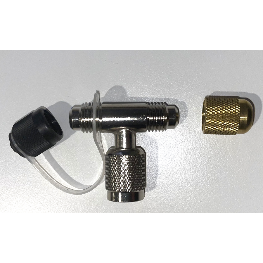RBT1 : Brass Tee Refrigeration Fitting with 1/4" flare connections