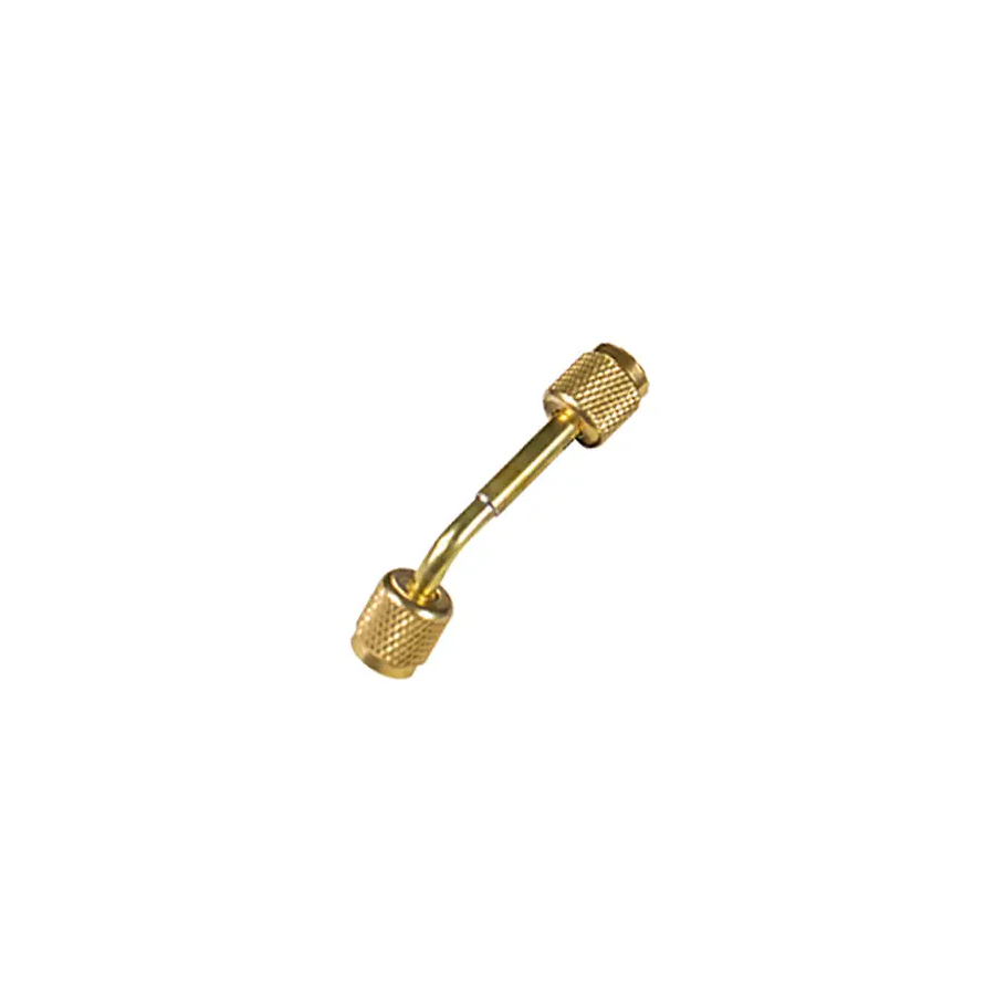 RC44  Reversible Angled Brass Coupler for Refrigeration Connections