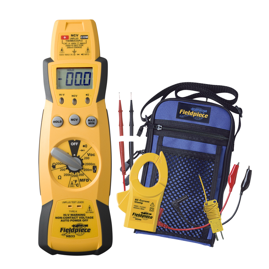 HS33: Stick MultiMeter Kit with 400AAC Clamp accessory